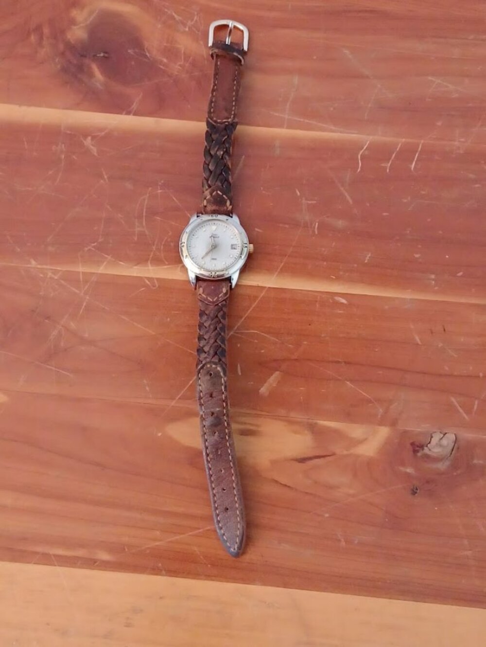 Vintage Ladies TIMEX INDIGLO Watch with Brown Leather Band - WORKS! - Picture 3 of 8